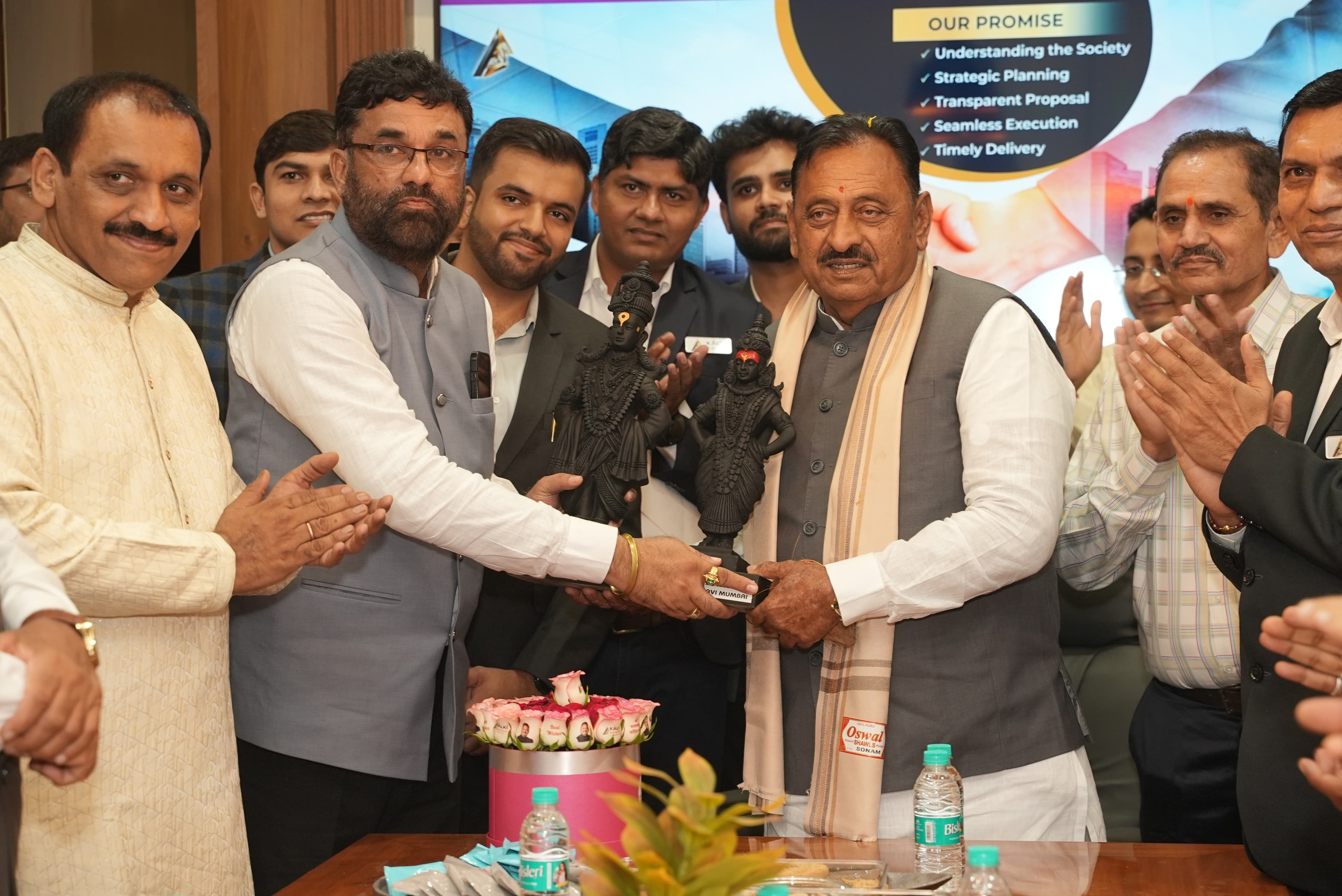 With immense gratitude, we thank Hon'ble Shri Babasahebji Patil, Cabinet Minister for Co-operation, Government of Maharashtra, for graciously accepting our invitation and honouring us as the Chief Guest at the inauguration ceremony of Nyay Veda Law Chambers.